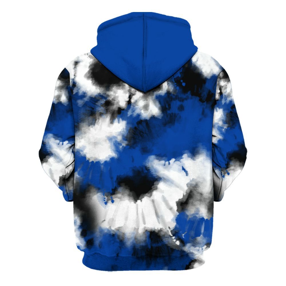 Hoodie To Match Hyper Royal 12s - Tie Dye FK Around Find Out All Over Print