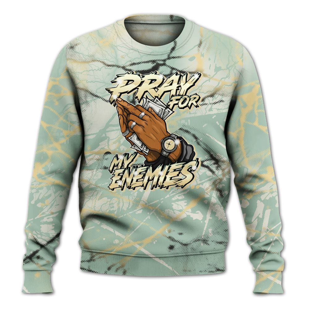 Sweatshirt To Match Joins Year Of The Snake 5s - Prayed For Enemies Graphic All Over Print