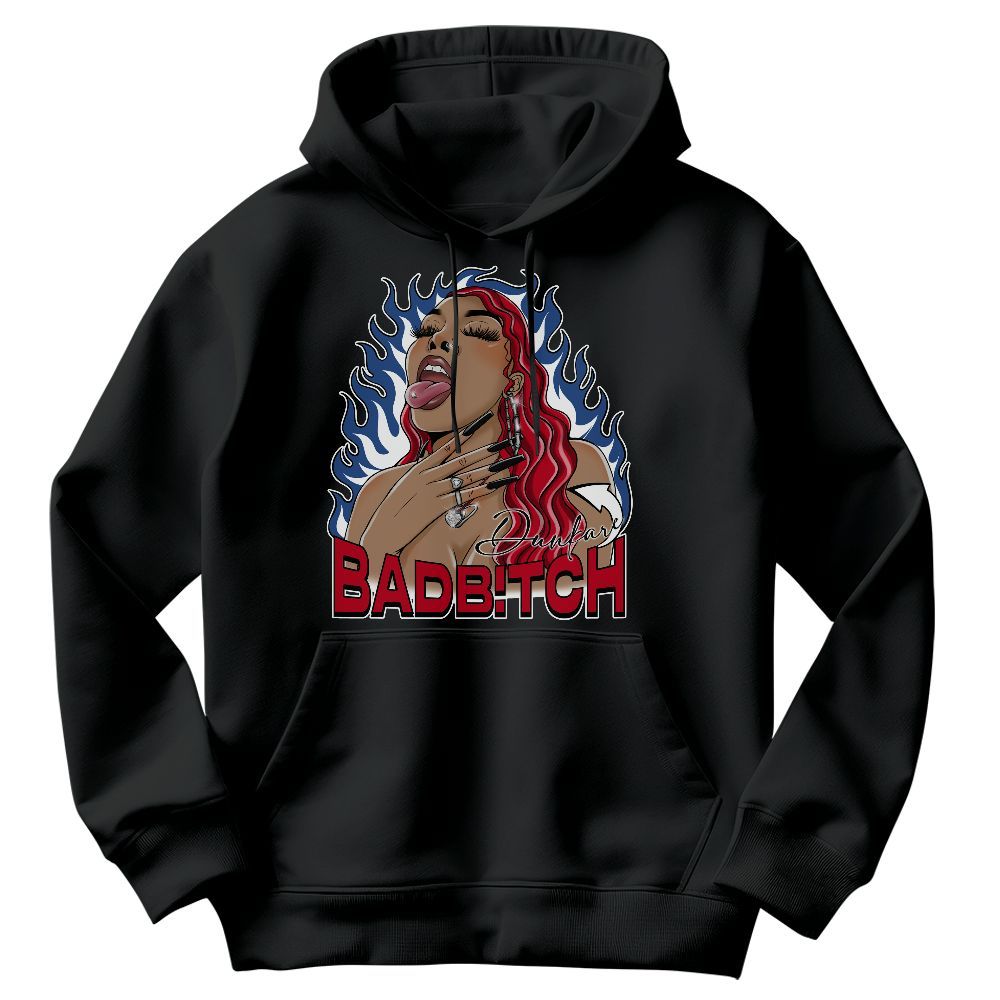 Sweatshirt To Match Air Griffey Max Black Red Navy Blue 1s - Bad B!tch Graphic