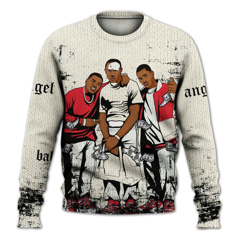 Sweater To Match Low OG Sail 1s - Paid In Full Money Graphic