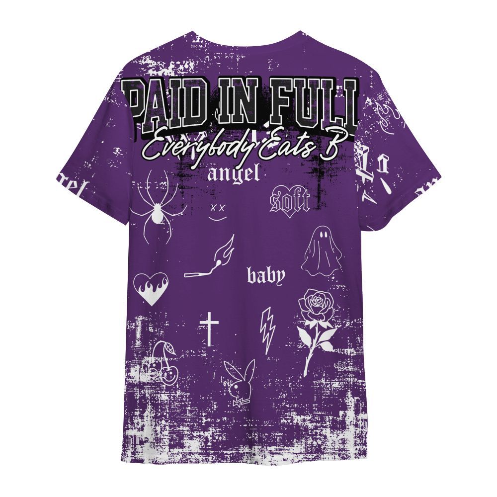 Shirt To Match Air Diamond Turf Ravens - Paid In Full Money All Over Print