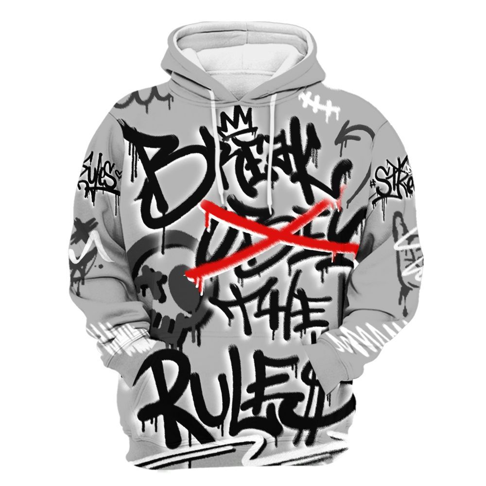Hoodie To Match NOCTA Black 2s - Break Rules Streetwear All Over Print