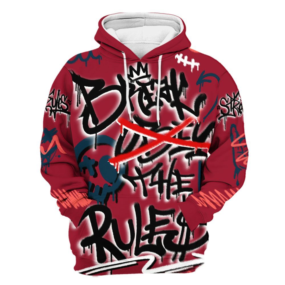Hoodie To Match Mid Multi Color 2022 1s - Break Rules Streetwear All Over Print