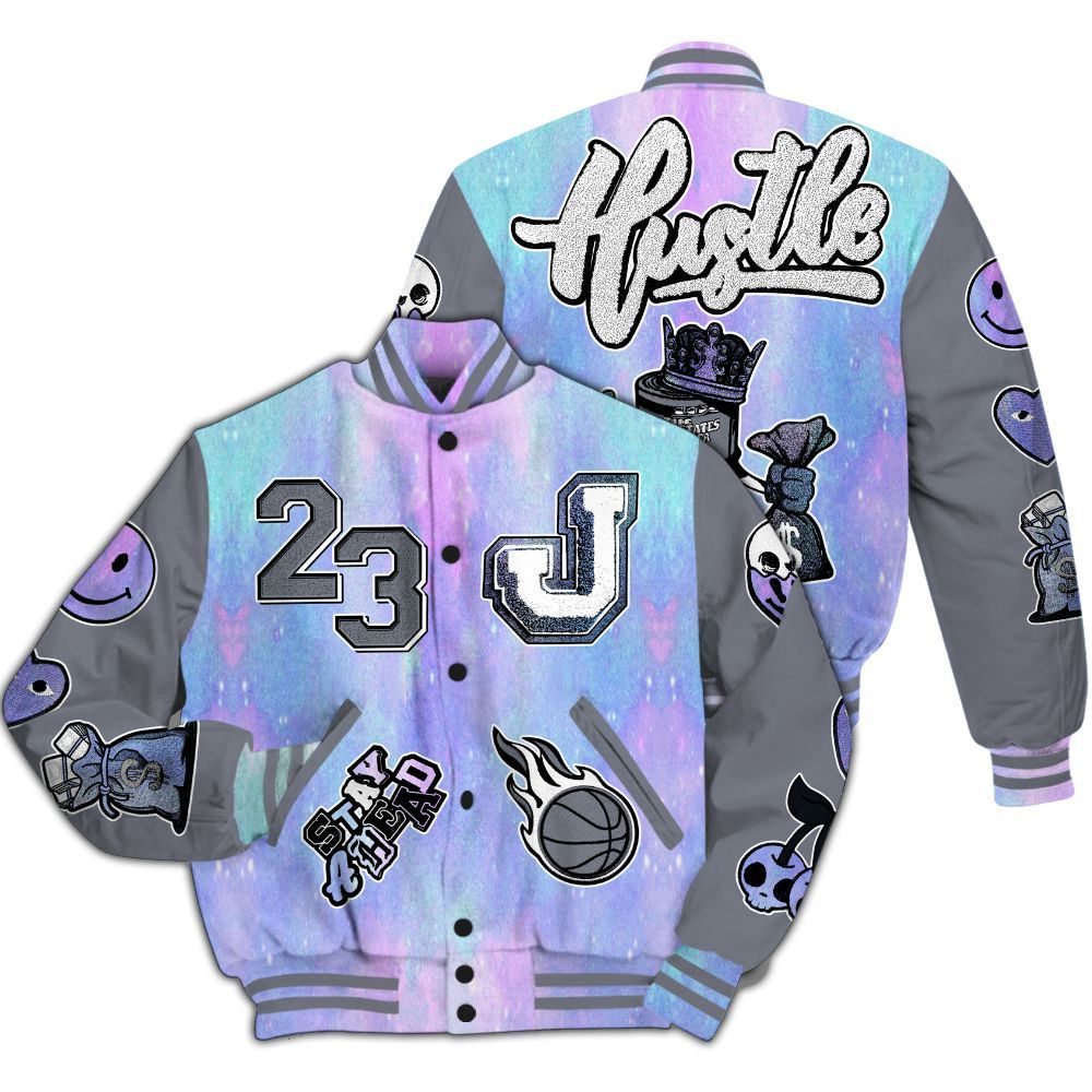 Varsity Jacket To Match Zen Master 4s - Hustles Money Number 23 All Over Print