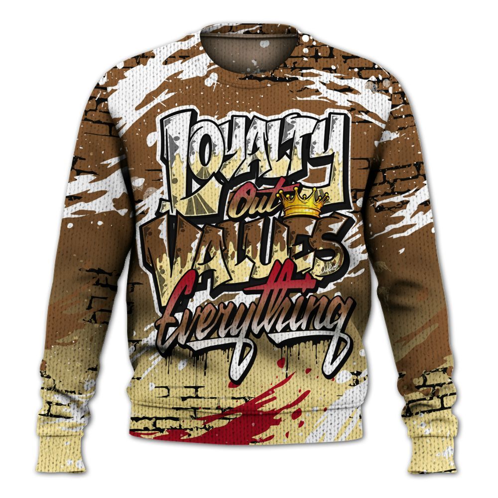 Knitted Sweater To Match Air Max 90 Escape - Values Of Loyalty Drip