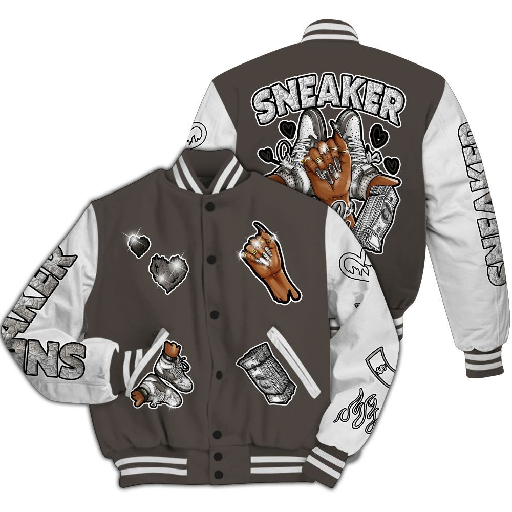 Varsity Jacket To Match Baroque Brown 12s - Sneakerz Girlz All Over Print