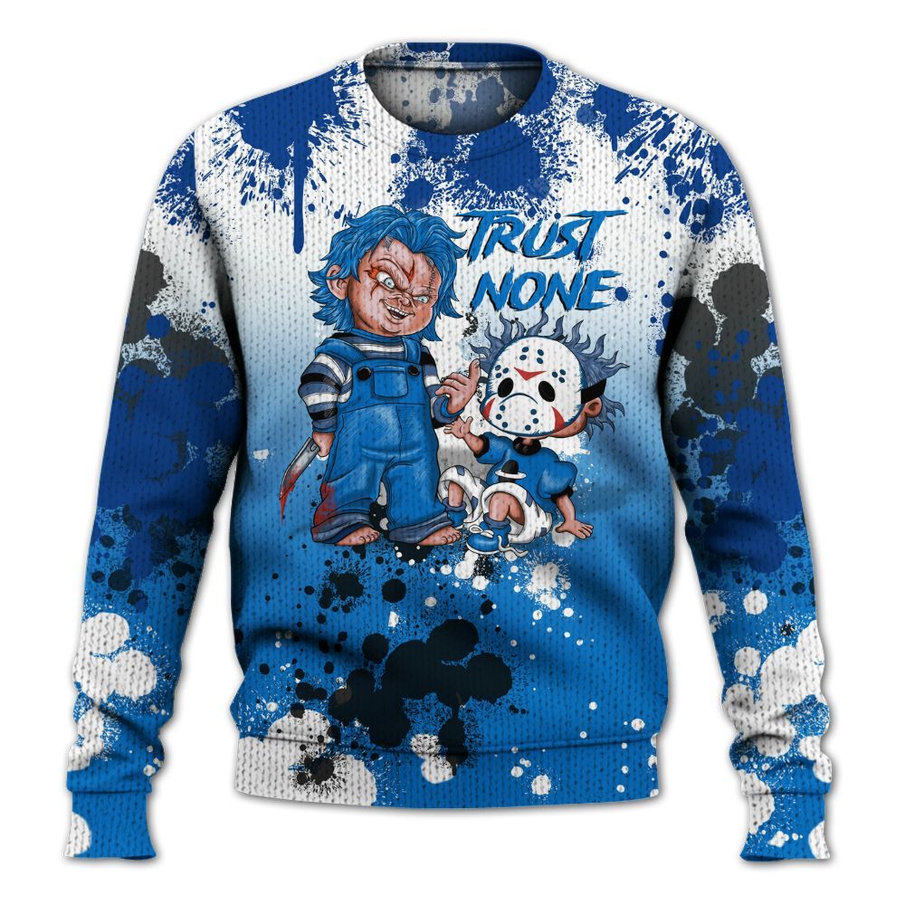 Knitted Sweater To Match Blueberry 12s - Trust No One Scary