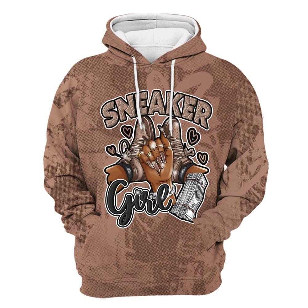 Hoodie To Match KD 4 Christmas - Sneakerz Girlz Heart Grunge All Over Print