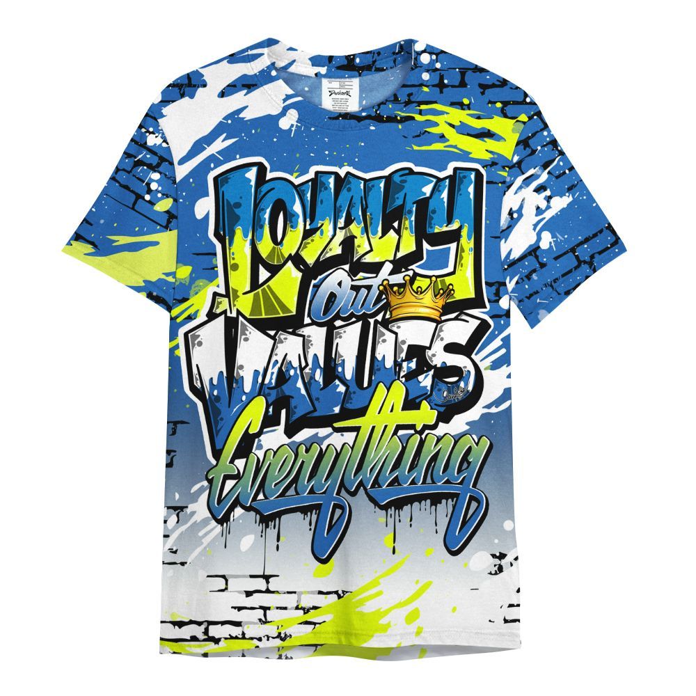 Shirt To Match Griffey Max 1 Varsity Royal - Values Of Loyalty Drip All Over Print
