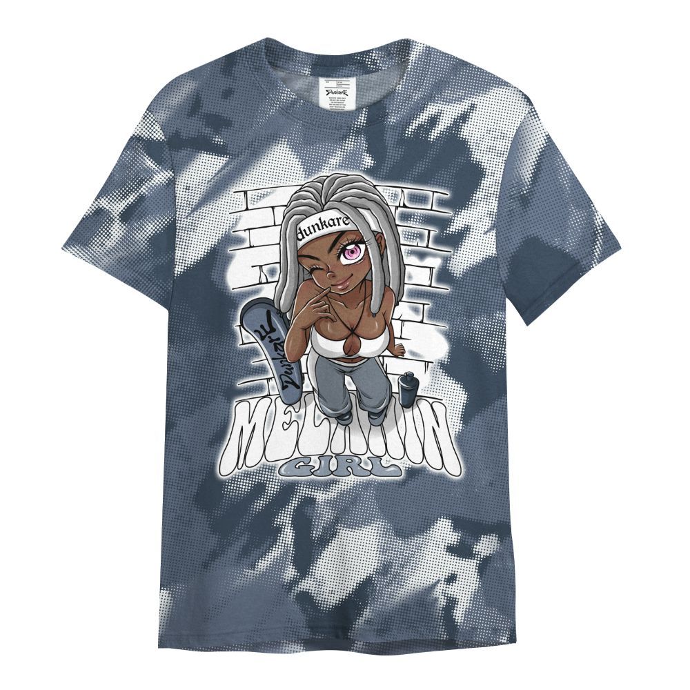 Shirt To Match Low Diffused Blue 11s - MelaninGirl Abstract Halftone All Over Print