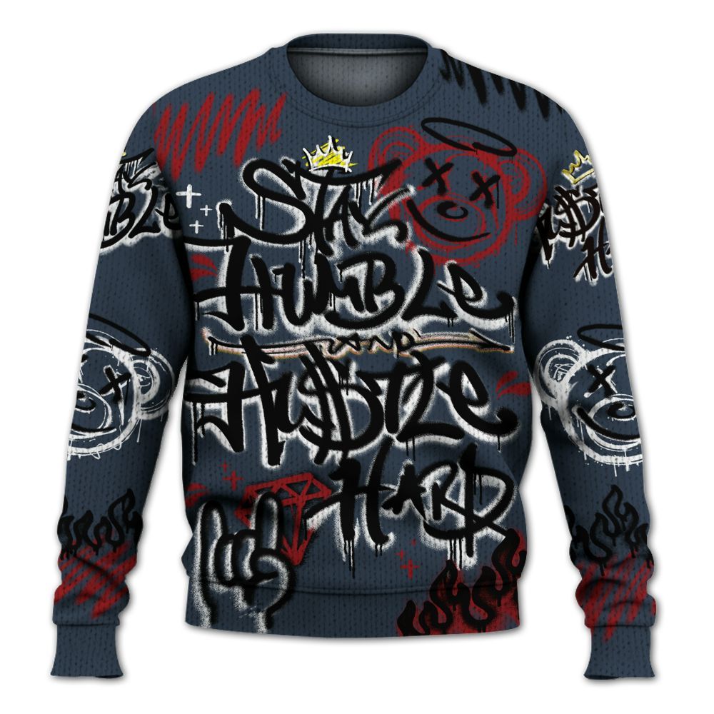 Knitted Sweater To Match Retro Olympic 6s - Humble Drip Streetwear Graffity