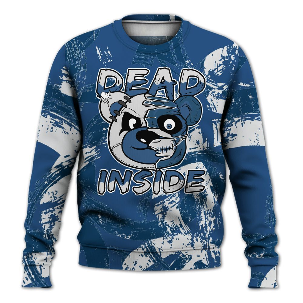 Sweatshirt To Match High OG Midnight Navy 1s - Lifeless Bear Circle Slpash All Over Print
