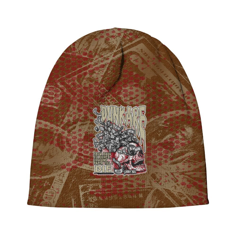 Beanie Hat To Match Archaeo Brown 5s - From Rags To Riches Graphic