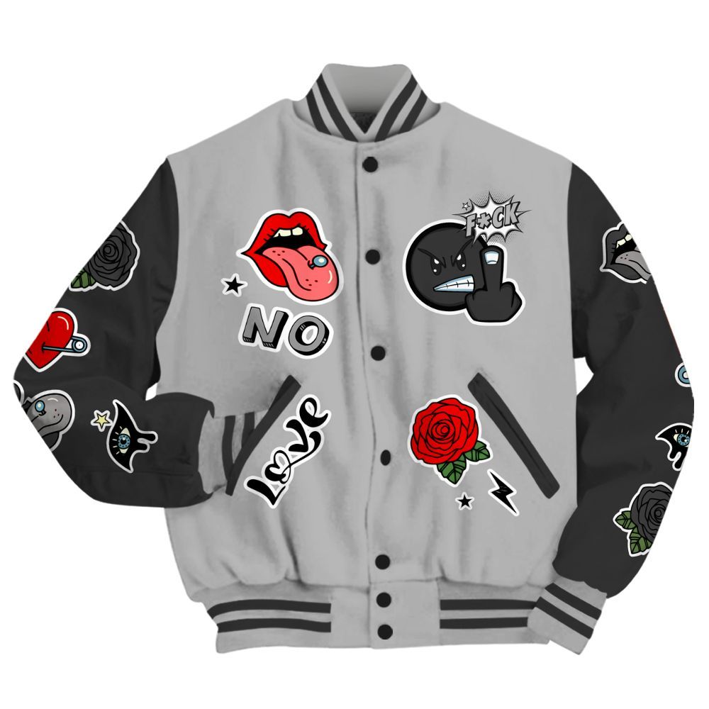 Varsity Jacket To Match NOCTA Black 2s - FK Around Find Out All Over Print