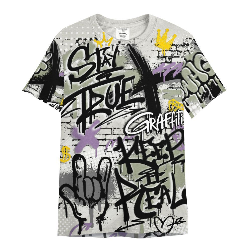 Shirt To Match Dunk Low Floral Swoosh 2025 - True It Real Graffiti Streetwear All Over Print