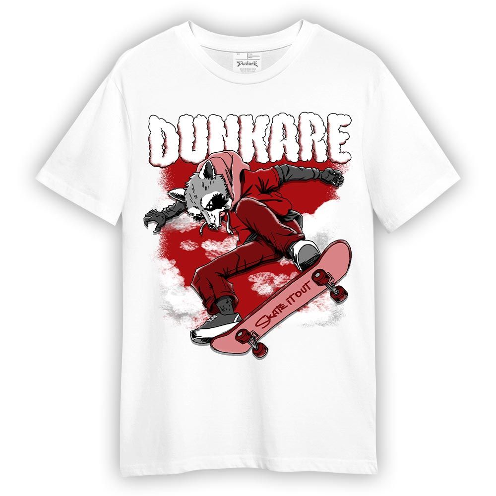 Shirt To Match Red Taxi 12s T-- Skateboard Raccoon T-Shirt Unisex