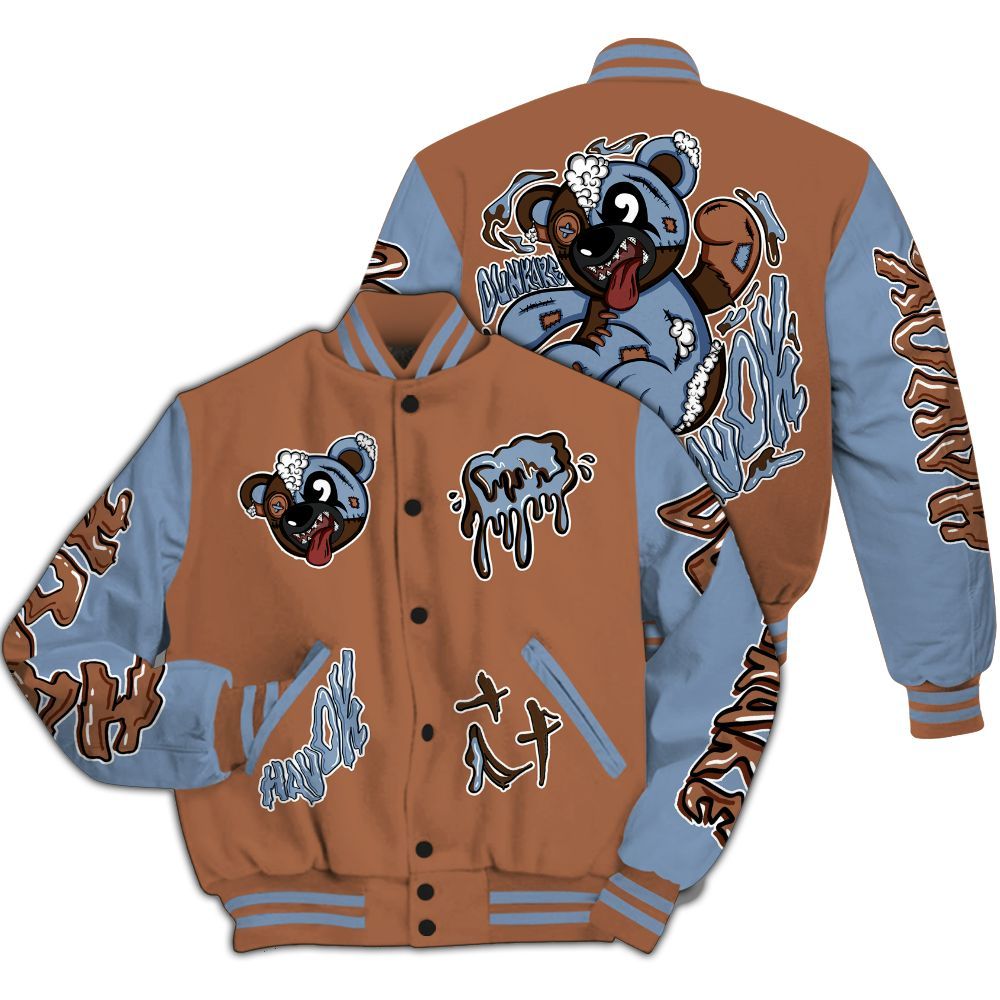 Varsity Jacket To Match Air Foamposite Metallic Copper - Havok Bear All Over Print