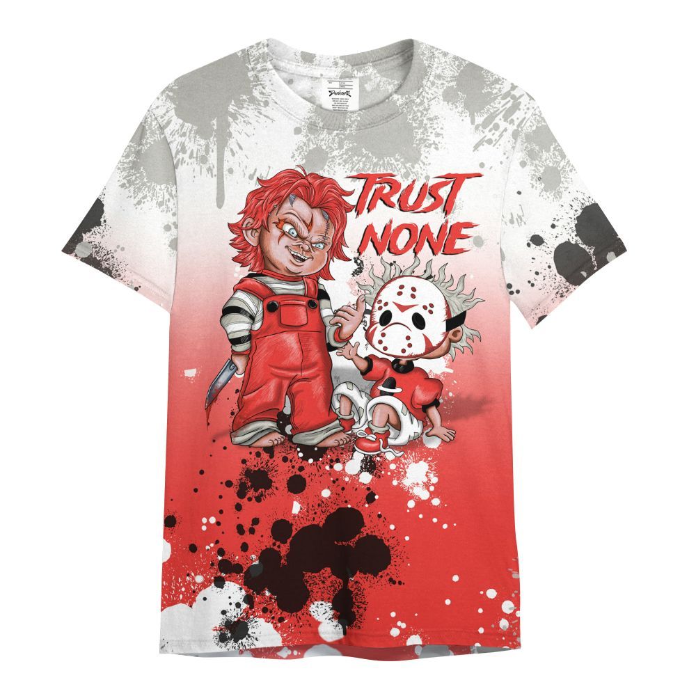 Shirt To Match Vomero 5 Bright Crimson - Trust No One Scary All Over Print