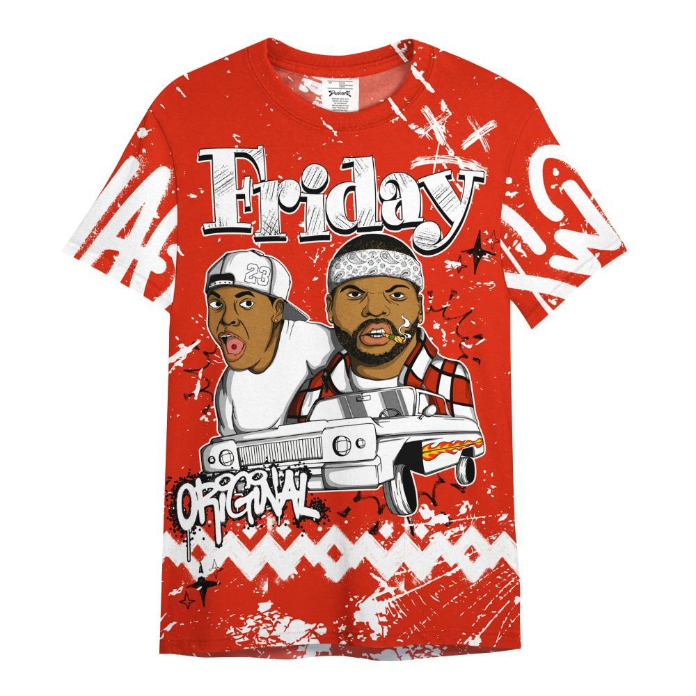 Shirt To Match Retro Cherry 11s - Friday Sneaker Crayon All Over Print