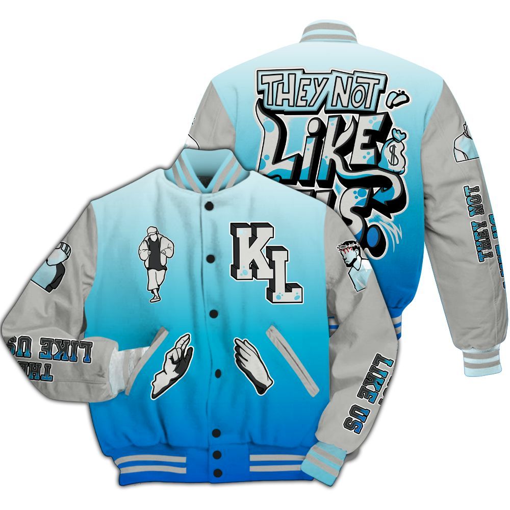 Varsity Jacket To Match Air Max One Block Down Blue - Dislike Us Graphic All Over Print