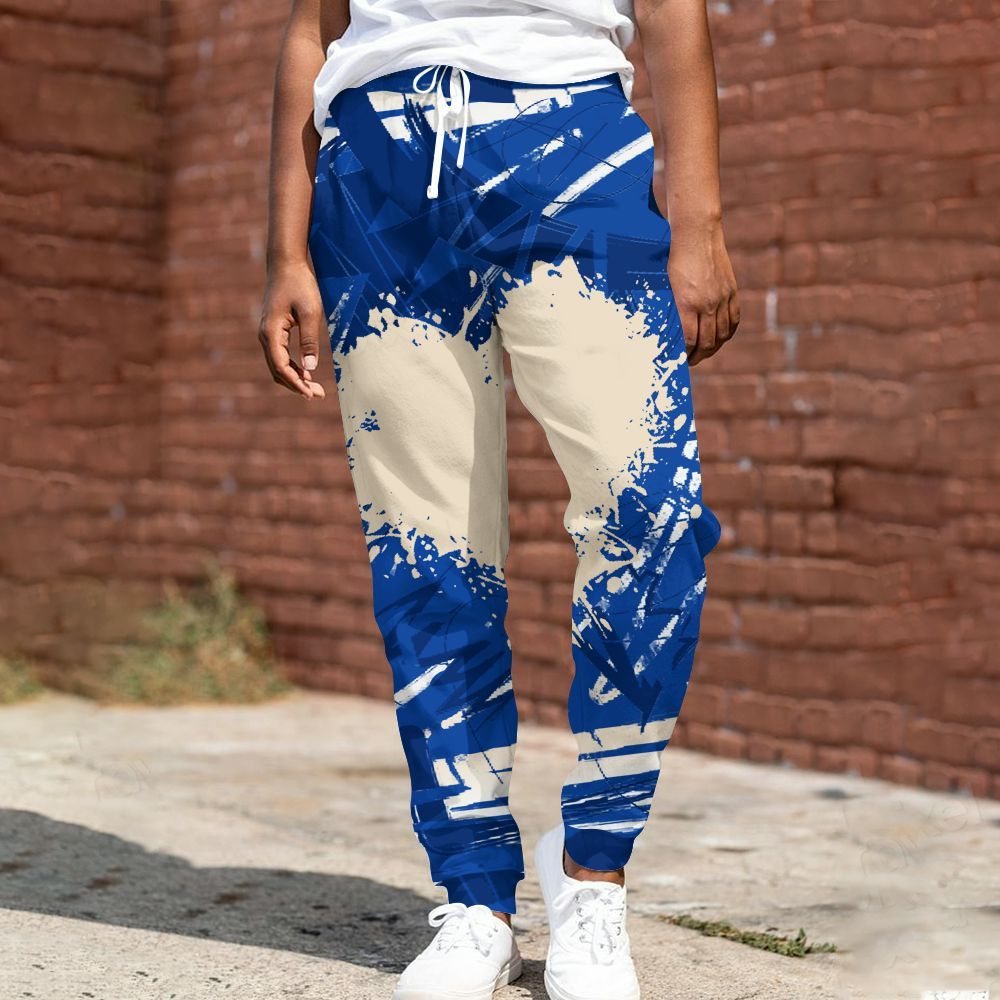 Sweatpant To Match Low Game Royal 1s - Nonobjective All Over Print