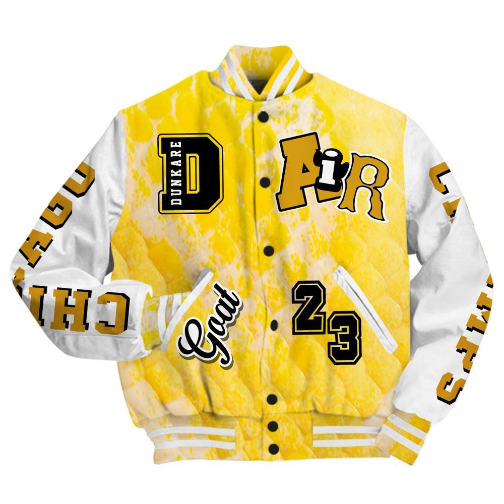 Varsity Jacket To Match Low Yellow Python 11s - AIR Number 23 GOAT All Over Print