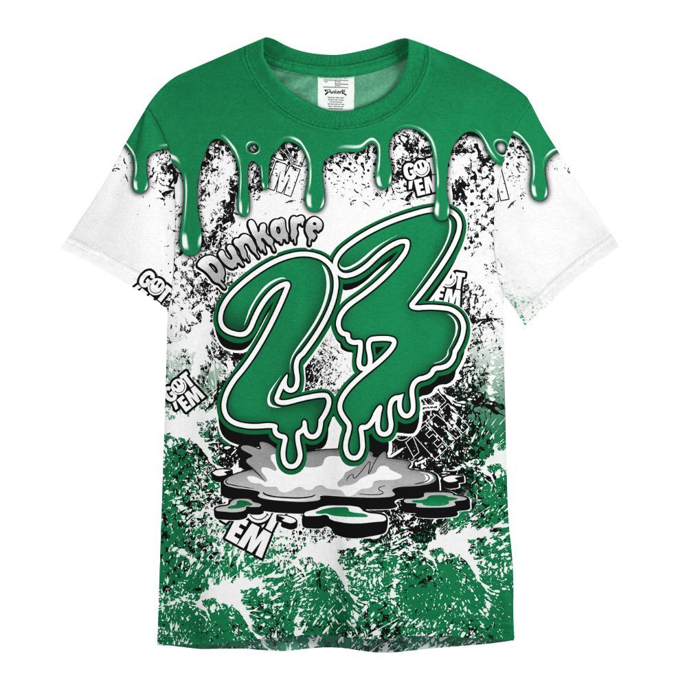 Shirt To Match Pine Green 13s - Dripping 23 Drip All Over Print