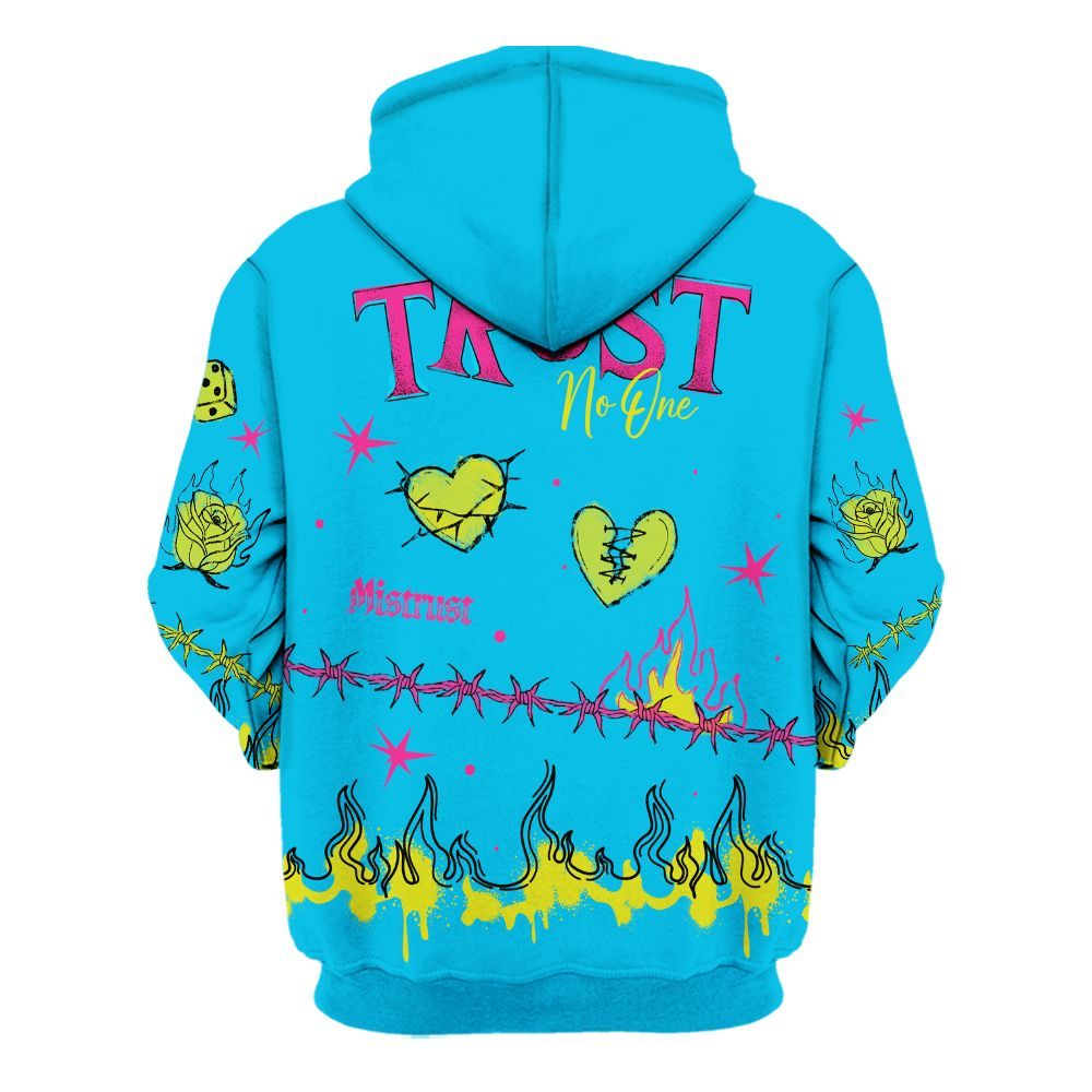 Hoodie To Match Tokyo Nights Stewie 3s - Trust No One Snake-Bite Doodle Crayon All Over Print