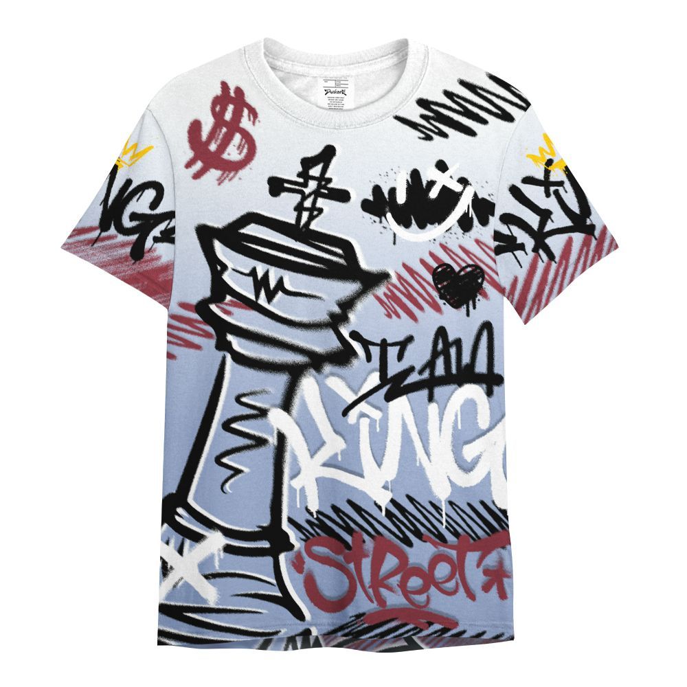 Shirt To Match Black Metallic 5s - Street King Chess Streetwear All Over Print