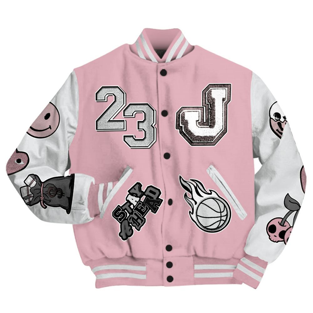Varsity Jacket To Match Air Max DN Pink Foam - Hustles Money Number 23 All Over Print