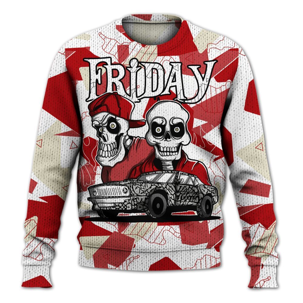 Knitted Sweater To Match Cement Grey 3s - Friday Funny Retro