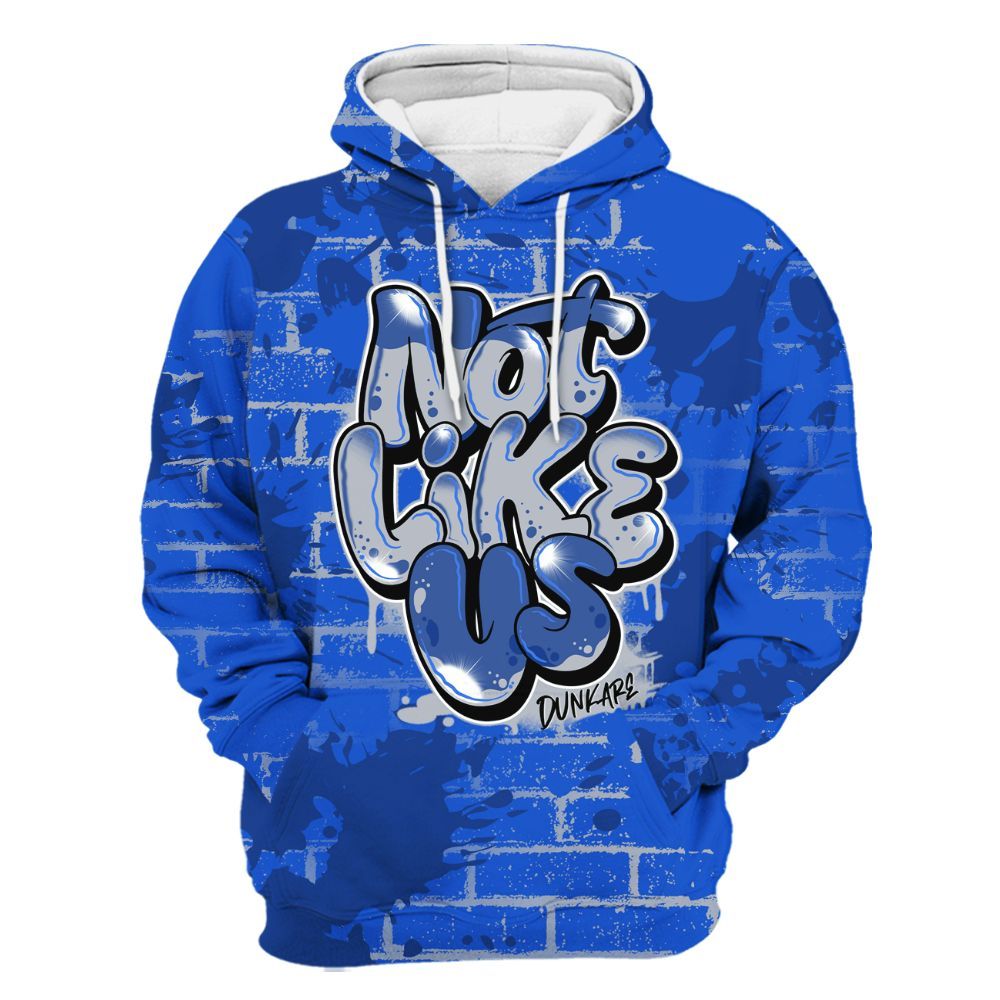 Hoodie To Match Air Foamposite One Royal - None Like Us Graphic Brick Art All Over Print