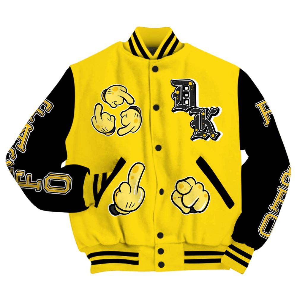 Varsity Jacket To Match Retro Thunder 4s - F Around Find Out Graphic All Over Print