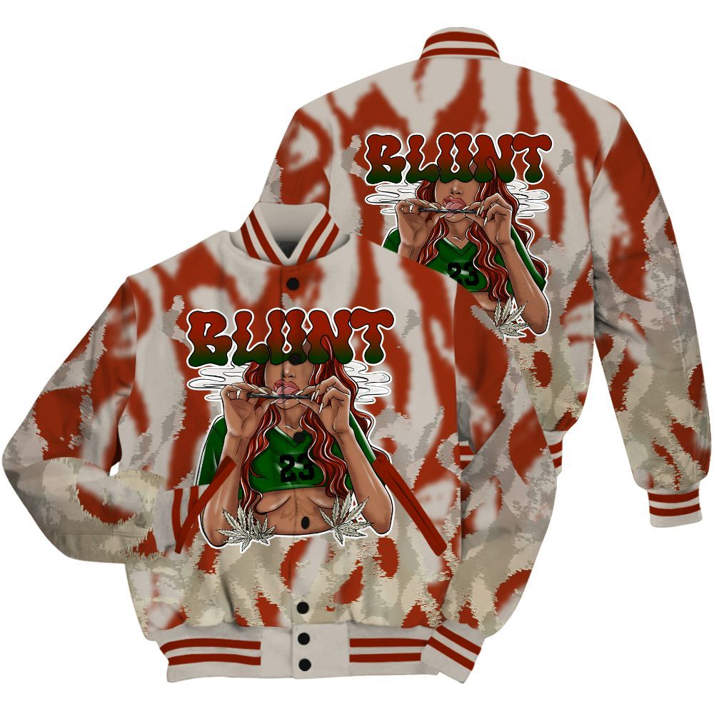 Varsity Jacket To Match El Grito 5s Shirt - Bluntz Burnz All Over Print