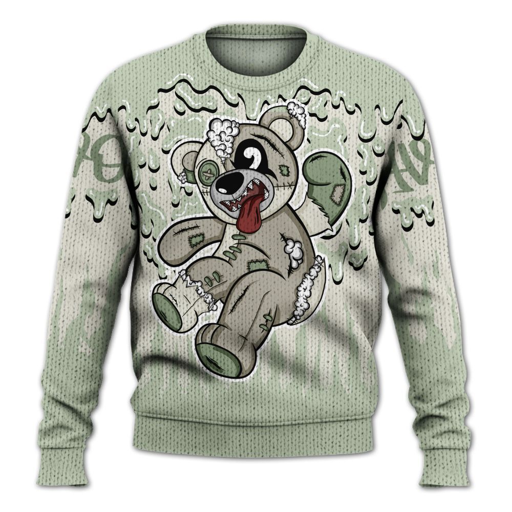 Knitted Sweater To Match Seafoam Sail 4s - Havok Bear Dripping