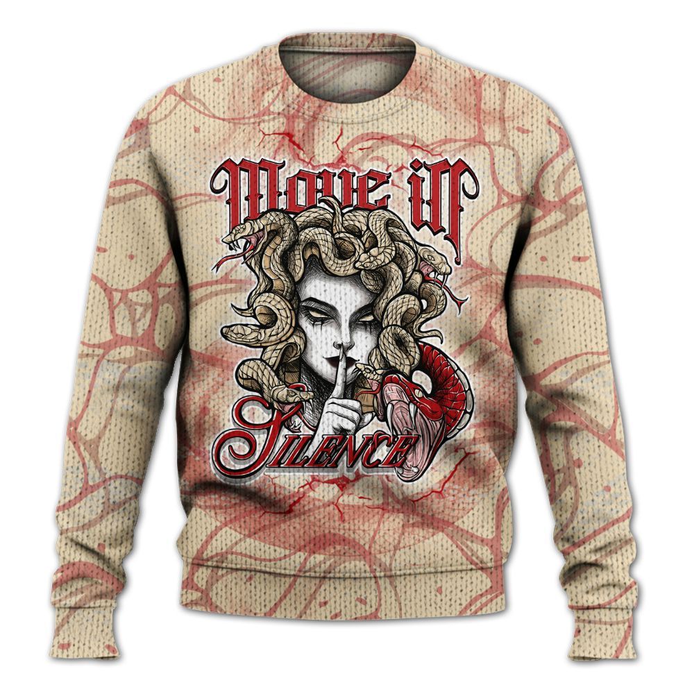 Sweater To Match Dunk Low Strawberry Waffle - Girl Move In Silence Graphic