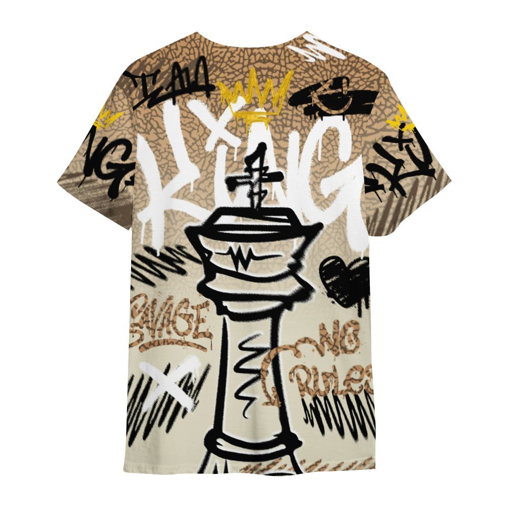 Shirt To Match Orewood Brown 3s - Street King Chess Streetwear All Over Print