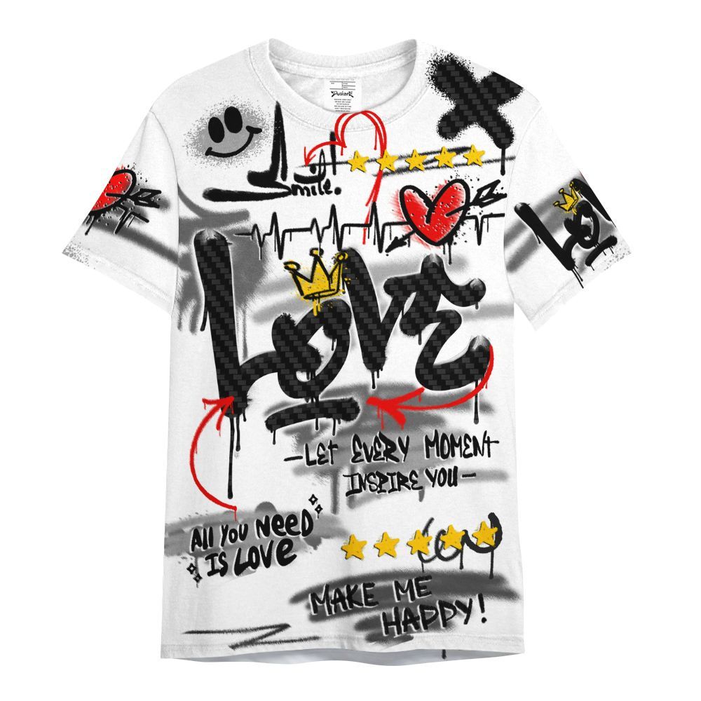Shirt To Match Kobe 9 EM Protro Halo - Happy Love Beats Graffiti Streetwear All Over Print