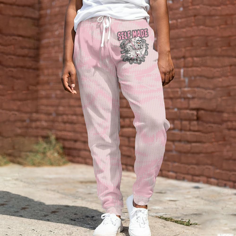 Sweatpant To Match Dunk Low KD 17 Aunt Pearl - Self Make Skeleton Crack All Over Print