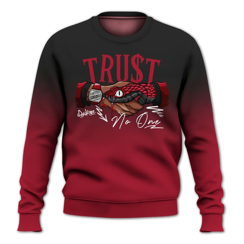Sweatshirt To Match High OG Black Toe Reimagined 1s - Snake Trust No One Drip All Over Print