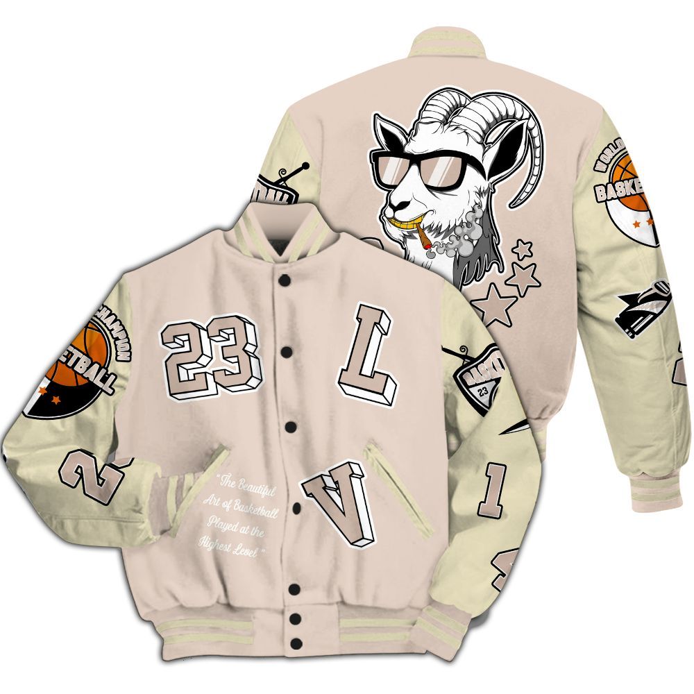 Varsity Jacket To Match A Ma Maniere X Fossil Stone 4s - The GOAT Got Em Streetwear All Over Print