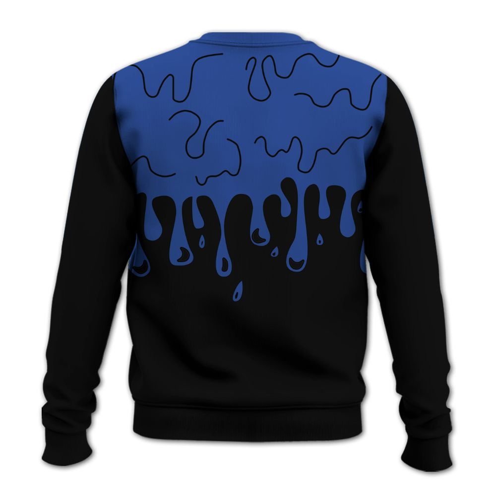 Sweatshirt To Match Retro Hyper Royal 13s - Snake Trust No One Drip All Over Print