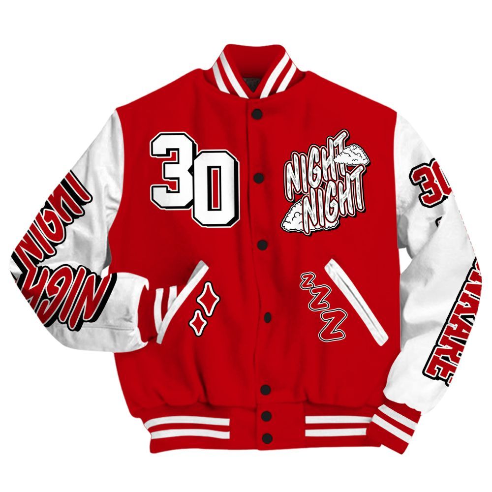 Varsity Jacket To Match Air Griffey Max Gray Reds 1s - Seeya Skeleton All Over Print