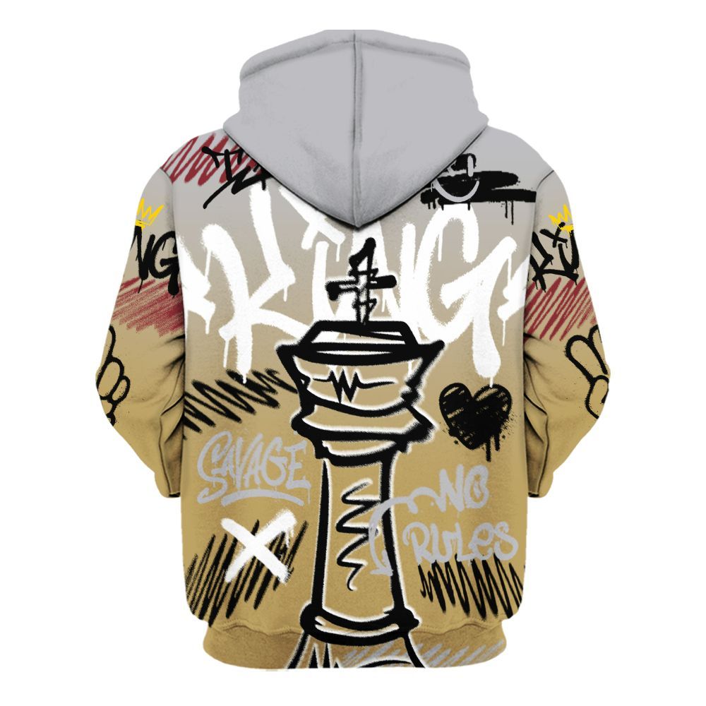 Hoodie To Match Kobe 4 Gold Medal - Street King Chess Streetwear All Over Print