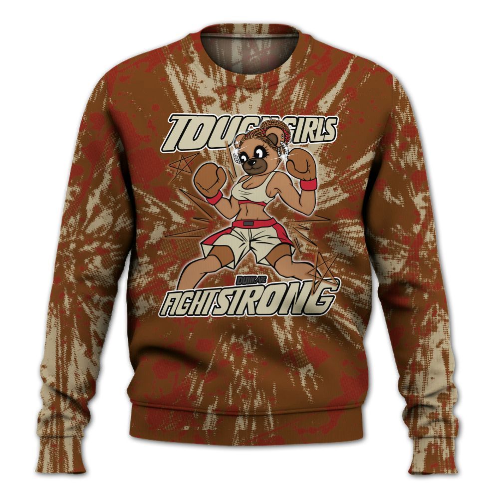Sweatshirt To Match Archaeo Brown 5s - Gritty Girls Bear Luxury All Over Print