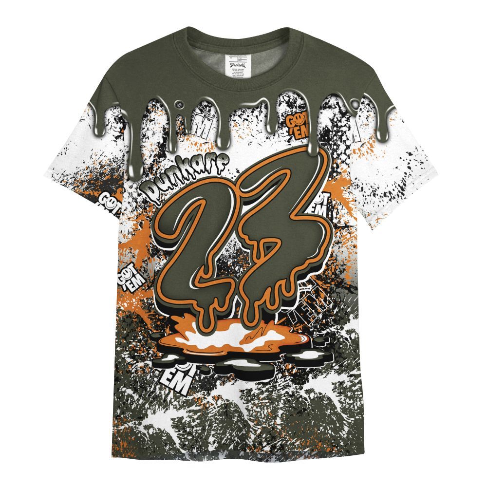 Shirt To Match Retro Undefeated 4s - Dripping 23 Drip All Over Print