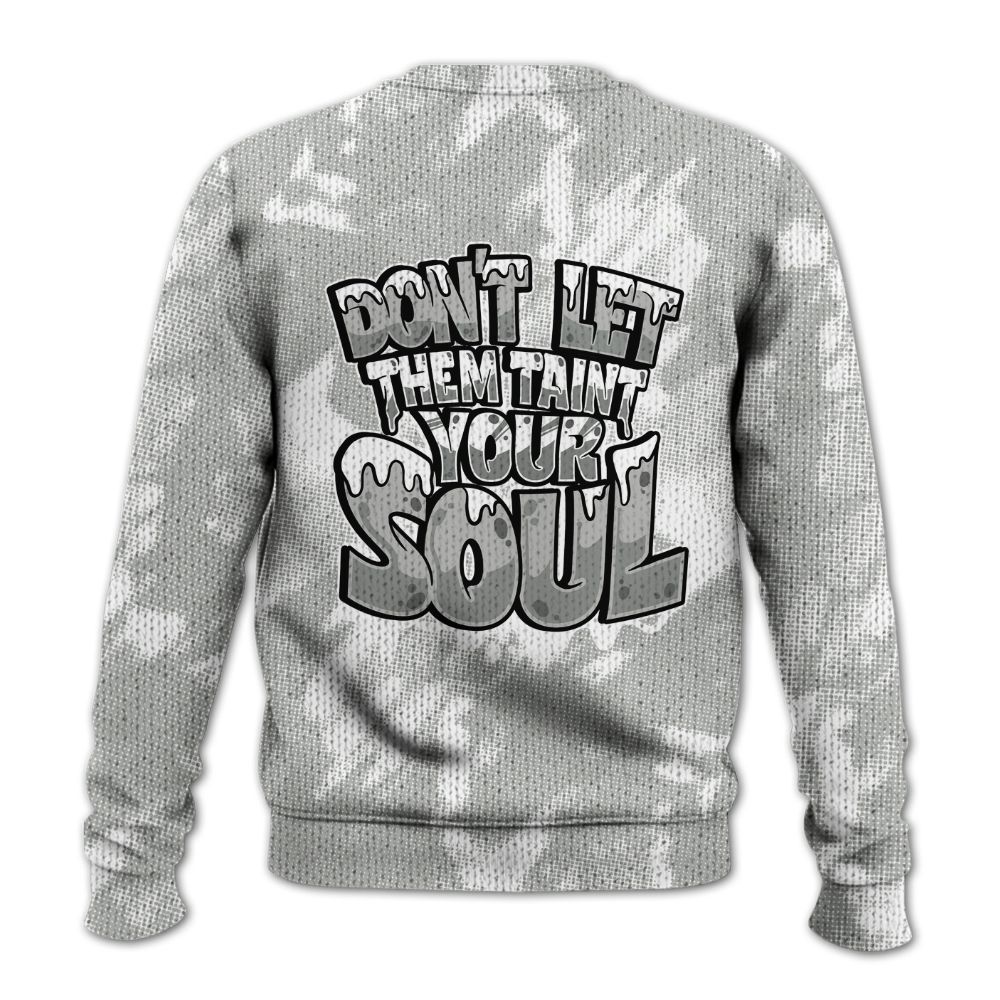 Knitted Sweater To Match Paris Cement Grey 4s - Never Taint Your Soul Shirt Unisex Oufit