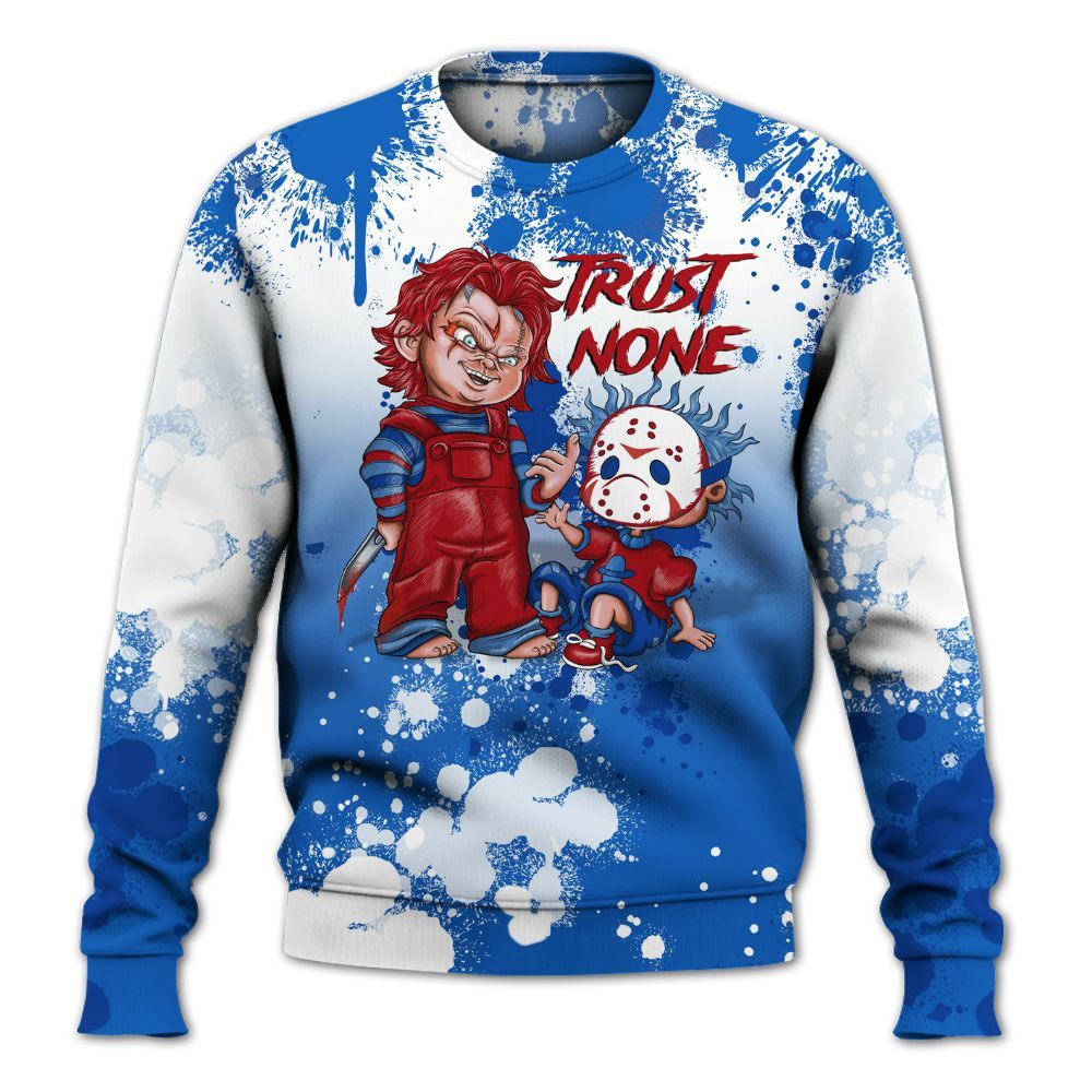 Sweatshirt To Match Kobe 6 Game Royal - Trust No One Scary All Over Print