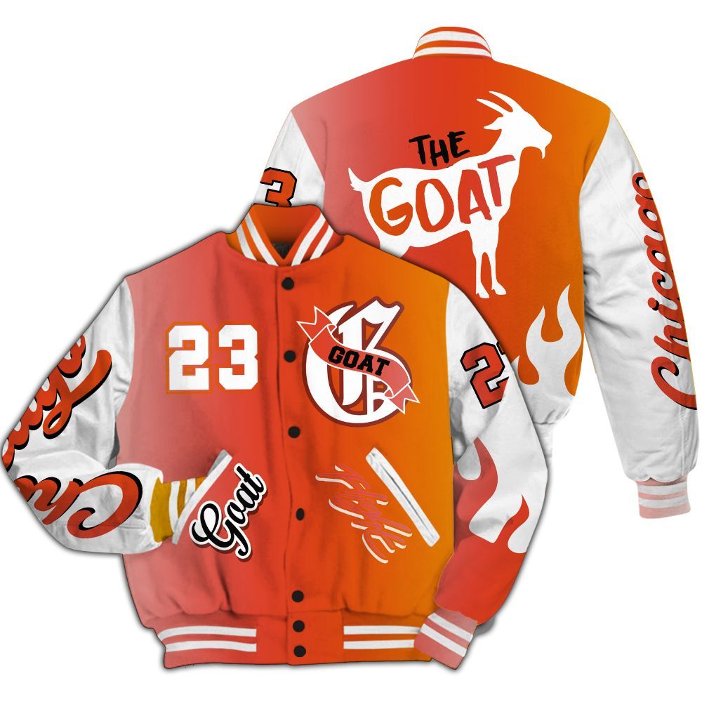 Varsity Jacket To Match Dunk High Candy Corn - The G.O.A.T Flight Streetwear All Over Print