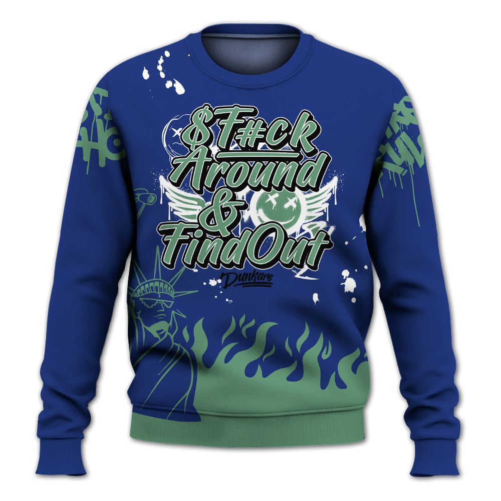 Sweatshirt To Match Dunk Low Tennis Classic - Graphic Fck Around Find Out All Over Print